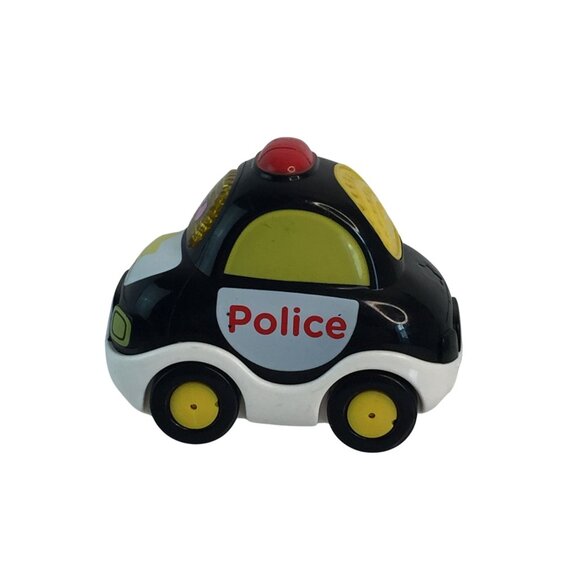 Vtech Go Go Smart Wheels Black Police Car Blue Helicopter Lights Sounds Tested - Picture 9 of 14